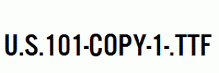 U.S.101-copy-1-.ttf