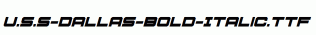U.S.S-Dallas-Bold-Italic.ttf