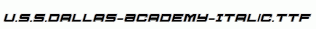 U.S.S.Dallas-Academy-Italic.ttf