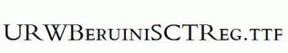 URWBeruiniSCTReg.ttf