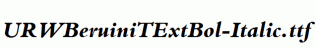 URWBeruiniTExtBol-Italic.ttf