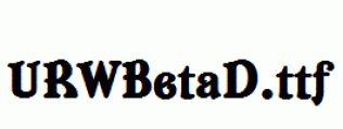 URWBetaD.ttf