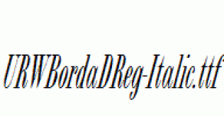 URWBordaDReg-Italic.ttf