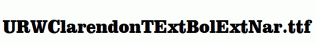 URWClarendonTExtBolExtNar.ttf