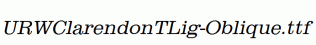 URWClarendonTLig-Oblique.ttf