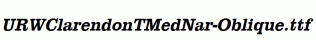 URWClarendonTMedNar-Oblique.ttf