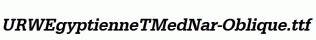 URWEgyptienneTMedNar-Oblique.ttf