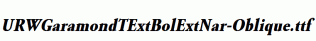 URWGaramondTExtBolExtNar-Oblique.ttf