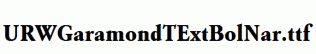 URWGaramondTExtBolNar.ttf