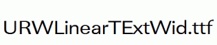 URWLinearTExtWid.ttf