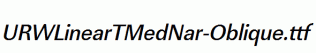URWLinearTMedNar-Oblique.ttf