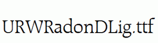 URWRadonDLig.ttf