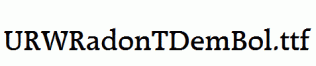 URWRadonTDemBol.ttf