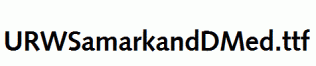 URWSamarkandDMed.ttf