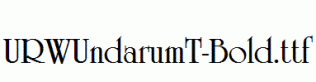 URWUndarumT-Bold.ttf