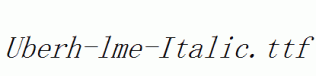 Uberh-lme-Italic.ttf