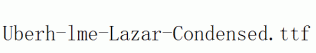 Uberh-lme-Lazar-Condensed.ttf