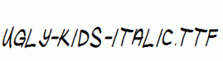 Ugly-Kids-Italic.ttf