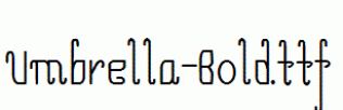 Umbrella-Bold.ttf