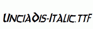 UnciaDis-Italic.ttf