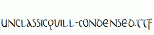 UnclassicQuill-Condensed.ttf