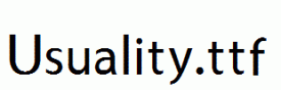 Usuality.ttf