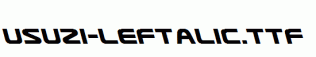 Usuzi-Leftalic.ttf
