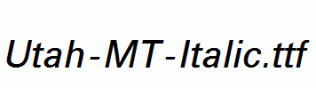 Utah-MT-Italic.ttf