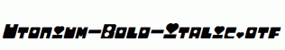 Utonium-Bold-Italic.otf