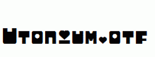Utonium.otf