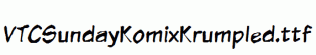 VTCSundayKomixKrumpled.ttf