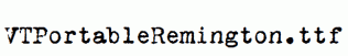 VTPortableRemington.ttf