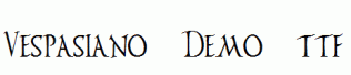 Vespasiano-Demo.ttf