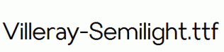 Villeray-Semilight.ttf