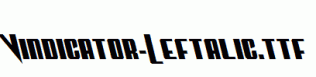 Vindicator-Leftalic.ttf