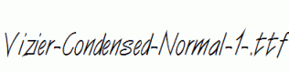 Vizier-Condensed-Normal-1-.ttf
