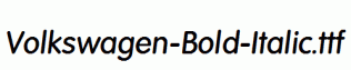 Volkswagen-Bold-Italic.ttf
