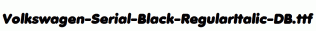 Volkswagen-Serial-Black-RegularItalic-DB.ttf