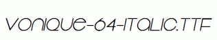 Vonique-64-Italic.ttf
