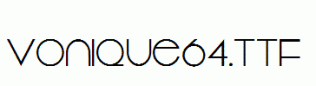 Vonique64.ttf