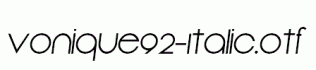 Vonique92-Italic.otf