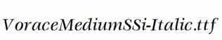 VoraceMediumSSi-Italic.ttf