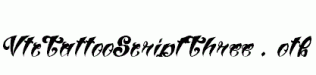 VtcTattooScriptThree.otf