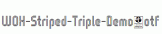 WOX-Striped-Triple-Demo.otf