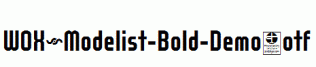 WOX~Modelist-Bold-Demo.otf