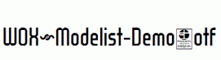 WOX~Modelist-Demo.otf