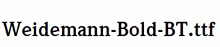 Weidemann-Bold-BT.ttf