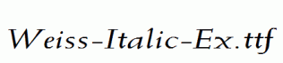 Weiss-Italic-Ex.ttf