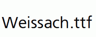 Weissach.ttf
