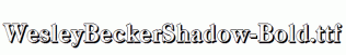 WesleyBeckerShadow-Bold.ttf